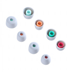 Silikoonist k&otilde;rvaotsad juhtmevabade k&otilde;rvaklappide &uuml;mbris Sony WF-1000XM5 kaelale kinnitatavatele k&otilde;rvaklappidele, libisemisvastased k&otilde;rvaklapid, v&auml;ltige mahakukkumist