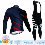 Pro Winter Thermal fliisist rattatrikk komplektid pikkade varrukatega jalgrattariided MTB rattar&otilde;ivad Maillot Ropa Ciclismo rattakost&uuml;&uuml;m S