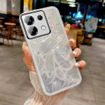 Xiaomi 14T Pro Mi14T 14 T Feather Glitter pehme silikoon&uuml;mbris jaoks Xiaomi 12T 13T 14TPro objektiivi kaamera kaitsekile l&auml;bipaistev kaitseraua jaoks Xiaomi 14T valge