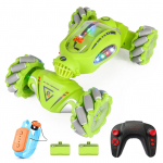 Kaugjuhtimispult Stunt Car 2,4 GHz kaugjuhtimispult Twist Car kaugjuhtimispult Spray auto koos funktsiooniga 2 battery roheline