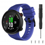 K&auml;epaela kellarihm koos t&ouml;&ouml;riistaga Garmin Forerunner 45 45S Garmin Swim 2 silikoonist asendustarvikute nutikella rihma tarvikud for Forerunner 45 sinine