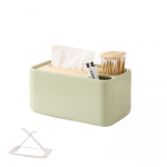 Vajutage T&uuml;&uuml;p T&ouml;&ouml;laua kudede karp Plastikust hambaorki hoiukarp kodu jaoks oranž