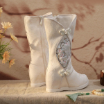 Talvised soojad naiste s&auml;&auml;re keskosa saapad Slip on kunstkarusnahast vooder Tikitud lumesaapad Naiste mugavad fliisvoodriga k&uuml;ljet&otilde;mblukuga jalutussaapad jalan&otilde;ud 41