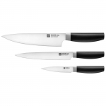 ZWILLING Now S &ndash; Couteau komplekt (3 t&uuml;kki) - Acier Inoxydable &ndash; Noir