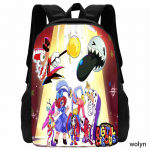 H&auml;mmastav Mochila Digitaalne Tsirkuse Koolikott, Multikakujuline Lastekott, Suure Mahutavusega Koolikotid T&uuml;drukutele Poistele Parim Kingitus 15inches