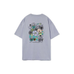 Li Ning Lillelise Koomiksiprindiga &Uuml;mara Kaelusega Vaba L&uuml;hikeste Varrukatega T-s&auml;rk Naiste Topid Hele-Udulilla AHSR460-4 L