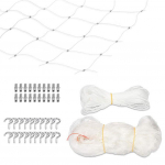 Kassi turvav&otilde;rk Lemmiklooma kaitsepiire Nailonist kaitsev l&auml;bipaistev lemmikloomade kukkumisvastane v&otilde;rk koos kinnituskomplektiga r&otilde;dule ja aknale