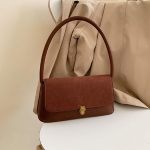 K&otilde;rgklassi Prantsuse stiilis Klassikaline Retro K&auml;ekott Naistele S&uuml;gis Talv Uus Mood Lihtne &Uuml;hendatud K&auml;ekott Tekstuuriga &Otilde;lakott (20cm<Max Length<30cm)