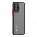 Nahatunnetusega matt silikoonist k&otilde;va telefonikate Xiaomi Redmi Note 10 Pro Max 10s Note10 4G Poco F3 Global jaoks, p&otilde;rutuskindel tagakaas Redmi note 10 4G must