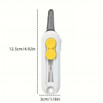 1 tk magnetiline minikarbil&otilde;ikur, kaasaskantav kastil&otilde;ikur, kirjaavaja ja paberil&otilde;ikur, sisset&otilde;mmatav tera, vastupidav ABS-materjalist minikarp valge