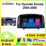 Android 13 autoraadio Hyundai Sonata NF 2004 - 2008 jaoks Multimeedia Video M&auml;ngija Navigatsioon Stereo GPS Carplay Autoradio 4 core 1GB+32GB carplay