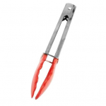 Grilltangid ergonoomilise k&auml;epidemega kuumakindlad metallist toidu serveerimiseks m&otilde;eldud toidutangid k&ouml;&ouml;gi jaoks punane