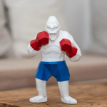 Loominguline abstraktne vaikskulptuur Poksija King Kong Kodu kaunistus Loomakujuke V&otilde;itlev Suur m&auml;gikolli kuju 14.5x9x25cm valge