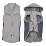 Talvised koerariided Paks fliis soojad koerariided koera talvejakk helkur Reguleeritav k&otilde;ht tepitud koeramantel Eemaldatav kapuuts XXL