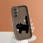 Pehme silikoonist ruudukujulise redeliga printimismustriga telefoni korpus T&auml;iskaanega kaamera p&otilde;rutuskindel kaitse kummist &uuml;mbris Samsungile Samsung M11 tumepunast v&auml;rvi