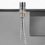 and Cold Water Mixing Valve with Hoses,Water Temperature Control Faucet Mixer for