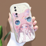 Armas koomiksimustriga kreemjas tekstuuriga korpus Lainelise servaga pehme silikoonkaanega telefoni&uuml;mbris Huawei Honor Infinix Tecno iPhone'i jaoks Huawei P30 Pro must