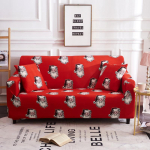 J&otilde;ulud Elastne Diivanikate Elutoa jaoks Funda Diivan Diivanikate Toolikaitse Universaalne Diivanikate X-mas Kodukaunistus Small( 90-140cm)1pc red