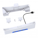 PS5 &otilde;hukese horisontaalse hoidiku jaoks koos jaoturi aluse hoidikuga, 1 kiirlaadimine ja 3 kuup&auml;eva edastus USB 2.0 port Playstation 5 Slim jaoks