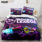 Rocket League &uuml;hekohaline voodipesukomplekt Ameerika Auto M&auml;ngimine Voodipesu Poistele Teismelistele Kahekohaline Twin Queen King Size Tekikott Padjapuuriga EU single(135x200cm)