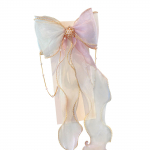 V&auml;rviline pael T&uuml;drukutele Juuksevibu Printsessi Juuksevibu Krokodill-Clip Juuste Aksessuaarid Vikerkaarekaared Sobivad T&uuml;drukutele V&auml;ikelastele Teismelistele One Size valge