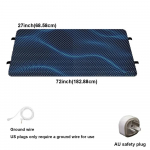 Voodi maandusmatt &ndash; juhtmega vastupidav PU-nahast maandusalus, parandab unekvaliteeti, libisemisvastane disain, suur suurus 27''&times;72'' California King Size