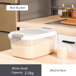 2,5/3,5/5,5KG Plastikust Riisikast Suuremate Teraliste Purgid Teraviljade Hoiukarp Juhuslik Toidun&otilde;u V&uuml;rtsikorraldaja K&ouml;&ouml;gitarvikud beige