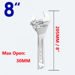 1 tk p&otilde;rkmehhanismiga reguleeritav mutriv&otilde;ti 8 tolli 10 tolli ahviv&otilde;ti kiirkinnitus mutriv&otilde;ti suure avaga mutriv&otilde;ti majapidamises remondi mitme t&ouml;&ouml;riistaga