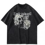 T&auml;navar&otilde;ivad Funny Graphic T-s&auml;rk Puuvillane Pestud Must Ts&auml;rk Unisex Topid Tees Suvine l&uuml;hikeste varrukatega T-s&auml;rk S