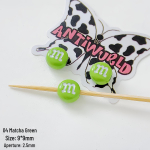 V&auml;rvilised kommi-M-uba sulamist helmed isetehtud k&auml;ev&otilde;rude ja kaelakeede jaoks 1 piece sinine