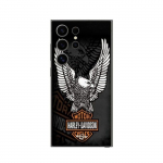 Coque - Harley-Davidson - Samsung Galaxy S25 Ultra - Noir - Souple - Logo aigle