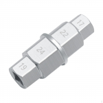 Hex Axle Tool,Hex Allen Spindle Tool Socket Adapter Chrome Silver Easy to Use 3/8 inch