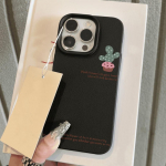 Nahatunnetusega telefoni&uuml;mbris iPhone 11 13 16 Pro Maxile, iPhone XR XS Maxile, 14 15 Pro Maxile, 12 13 Pro Maxile, 16 Plusile, 13 Prole, 14 Prole, multifilmimaalinguga makarooniv&auml;rvides iPhone 16 Pro Max roosa