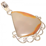 Polychrome Jasper Gemstone Handmade Engagement Gift Jewelry Pendant 2.2 u8t91