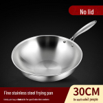 Paksendatud roostevabast terasest mittenakkuv pann gaasi- ja induktsioonpliitidele