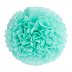 1tk komplekt 7,8-tolline sinine paber Ripplilled s&uuml;nnip&auml;evapeoks Pom Pom Paberpallid Paberlilled Kaunistused Pom Pom 7.8 inch