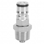 19/32&ndash;18 kuullukupost koos 1/2-tollise NPT v&auml;liskeermega vedela kuullukuposti adapteriga Corny t&uuml;nni jaoks