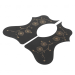 2 tk Guitar Guard plastikust Pickguardi plaadikomplekti tarvikute asendus AcousticBlack jaoks