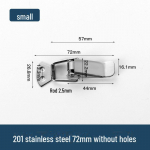 304 roostevabast terasest Duckbill vedruluku pannal pagasi ja t&ouml;&ouml;riistakastide jaoks