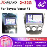 Toyota Verso F3 2009-2018 Autole Multimeediaradio Traadita BT Carplay GPS 4G 8-tuumaline Navigatsioon WIFI Android Videos&uuml;steem Stereo Ilma DVD-ta 8 core 2GB+32GB