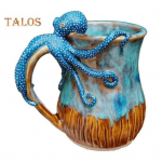 Kaheksajalg Kohvikruus 3D Merikilpkonnad Merineitsid Vaalad Delfiin Veen&otilde;u Merearmastajatele K&auml;sitsi valmistatud Ookeaniloomade Kujukruus Kingitused Ookeanihuvilistele C