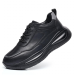 Meeste kingad s&uuml;gis ja talv 2024 uued vabaaja nahkkingad meeste jooksu spordijalatsid meeste pehme tallaga s&uuml;gis 44 must