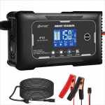 P15 12V-24V 35A/25A/20A/15A/10A Autolaadija LCD Automaatne Impulss-Paranduslaadimine Lifepo4 AGM Plii-Happe Liitiumakule EU Plug must