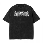 Pestud T-s&auml;rk Lorna Shore'i logo Hip Hop Vintage Naistele Unisex T-s&auml;rgid &Uuml;lem&otilde;&otilde;duline Streetwear L must