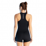 Naiste l&uuml;hike &uuml;hes t&uuml;kis 2 mm neopreenist ujumistrikoo Sukeldumis-shorty &uuml;likond esik&uuml;ljel oleva lukuga ujumiseks XL must