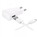 Pakend Laadija ja USB-kaabel - Phonillico&reg; - &Uuml;hilduv Samsung Galaxy J1-J3-J5-J7 - 1 Meeter - Valge - 2A