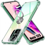 Coque pour xiaomi redmi note 12s (pas pour redmi note 12), avec support &agrave; anneau argent&eacute; rotatif &agrave; 360 degr&eacute;s