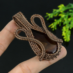 Montana Agate Handmade Copper Wire Wrap Jewelry Pendant 2.5 d9m78