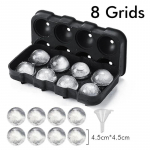 J&auml;&auml;kuubik Silikoonist j&auml;&auml;kuubikuvorm Suur j&auml;&auml;kuubikuvorm Korduvkasutatav j&auml;&auml;vorm Pall viski jaoks J&auml;&auml;vorm 4/6/8 lahtriga J&auml;&auml;pall