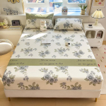 100% puuvillane voodilinakomplekt lilledega tr&uuml;kitud kummiga voodilina puhast puuvilla pehme kummiga voodilina &uuml;hekohaline/queen/king voodilinad 90x200cm 3pcs set